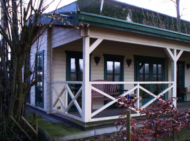 Ferienhaus, 58 mm, Terrasse, Geländer